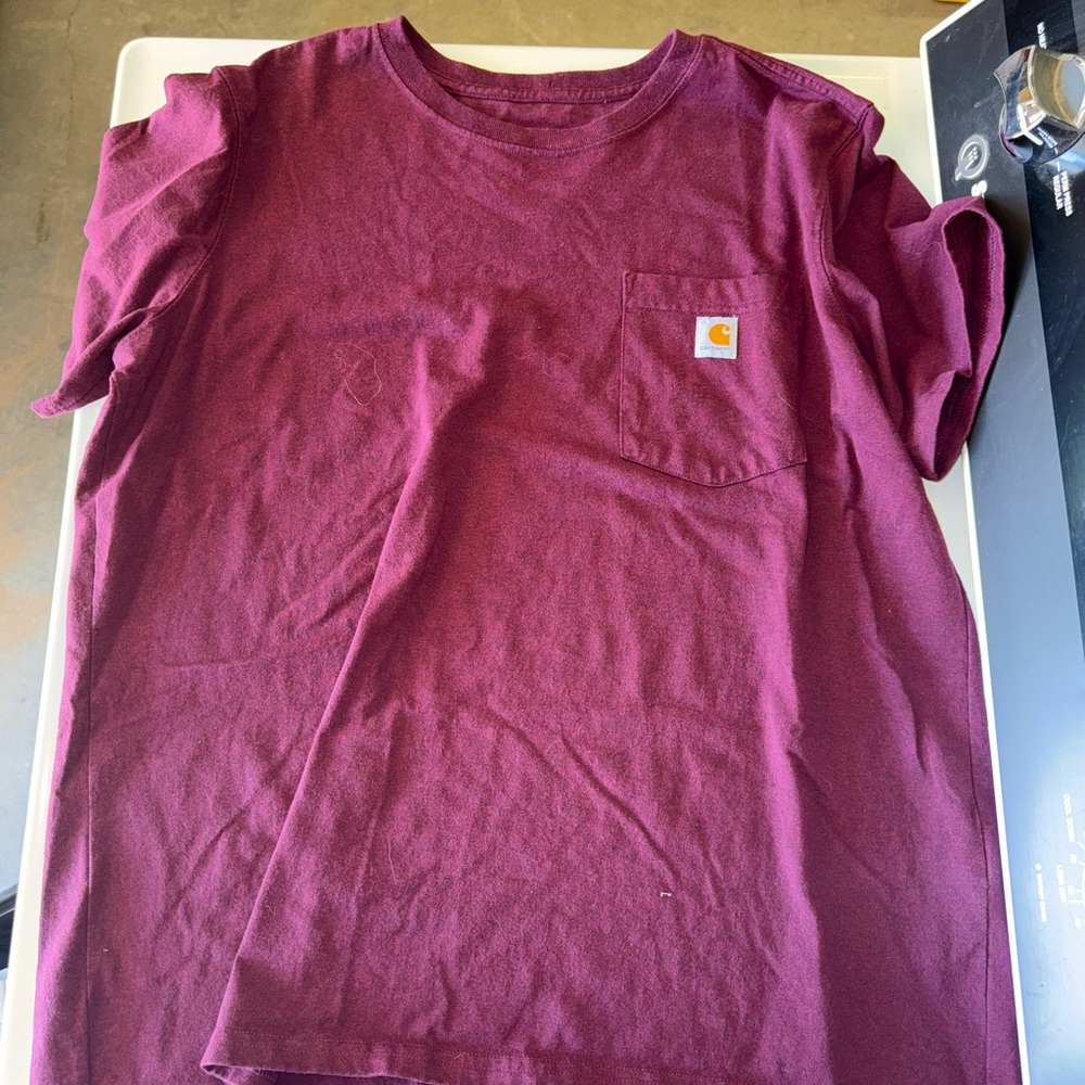 Carhartt Burgundy Pocket Tee